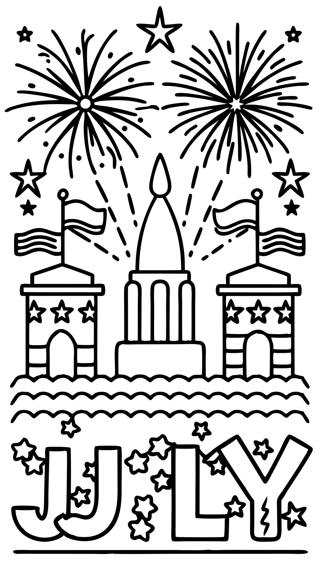 july 4 coloring pages